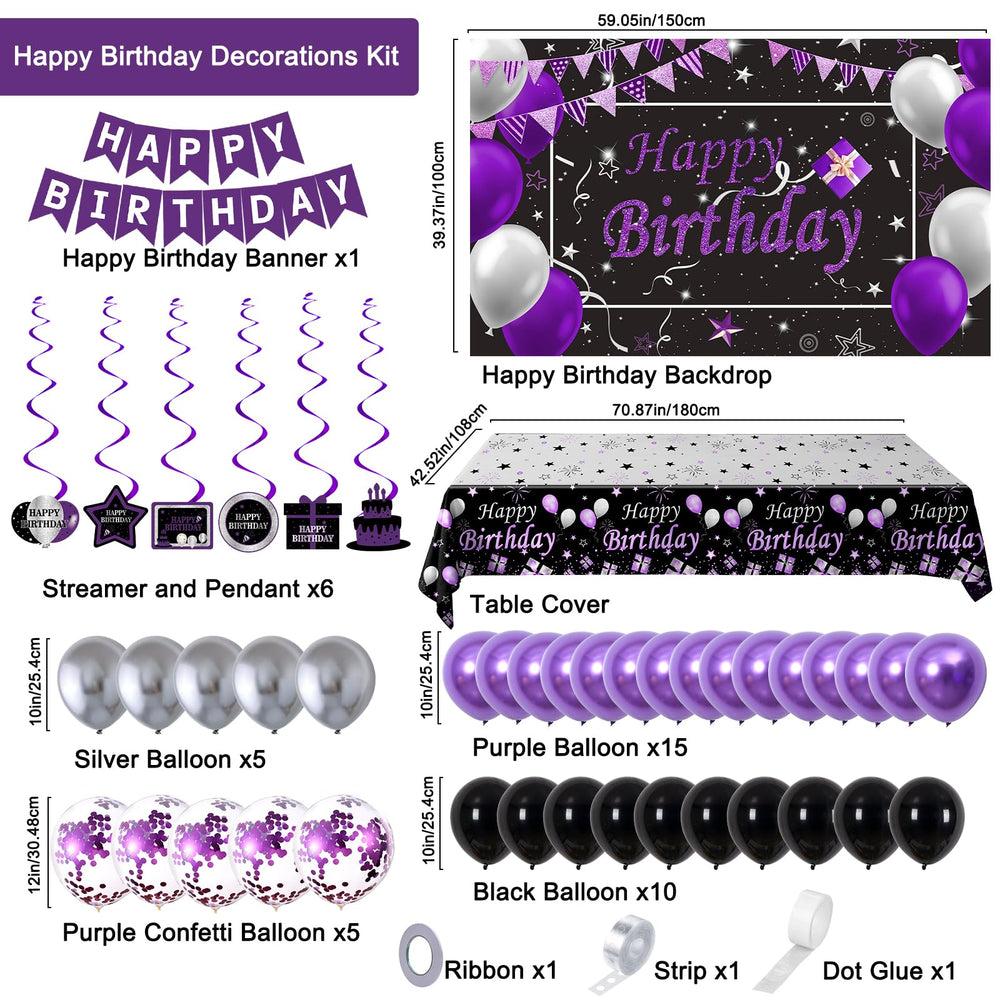Perpetily happy birthday banner backdrop for photo-ready celebrations