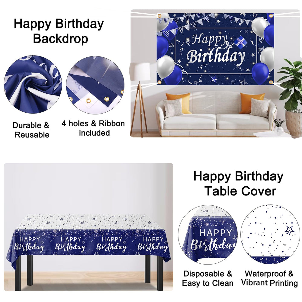 Perpetily waterproof table cloth protects surfaces during celebrations.