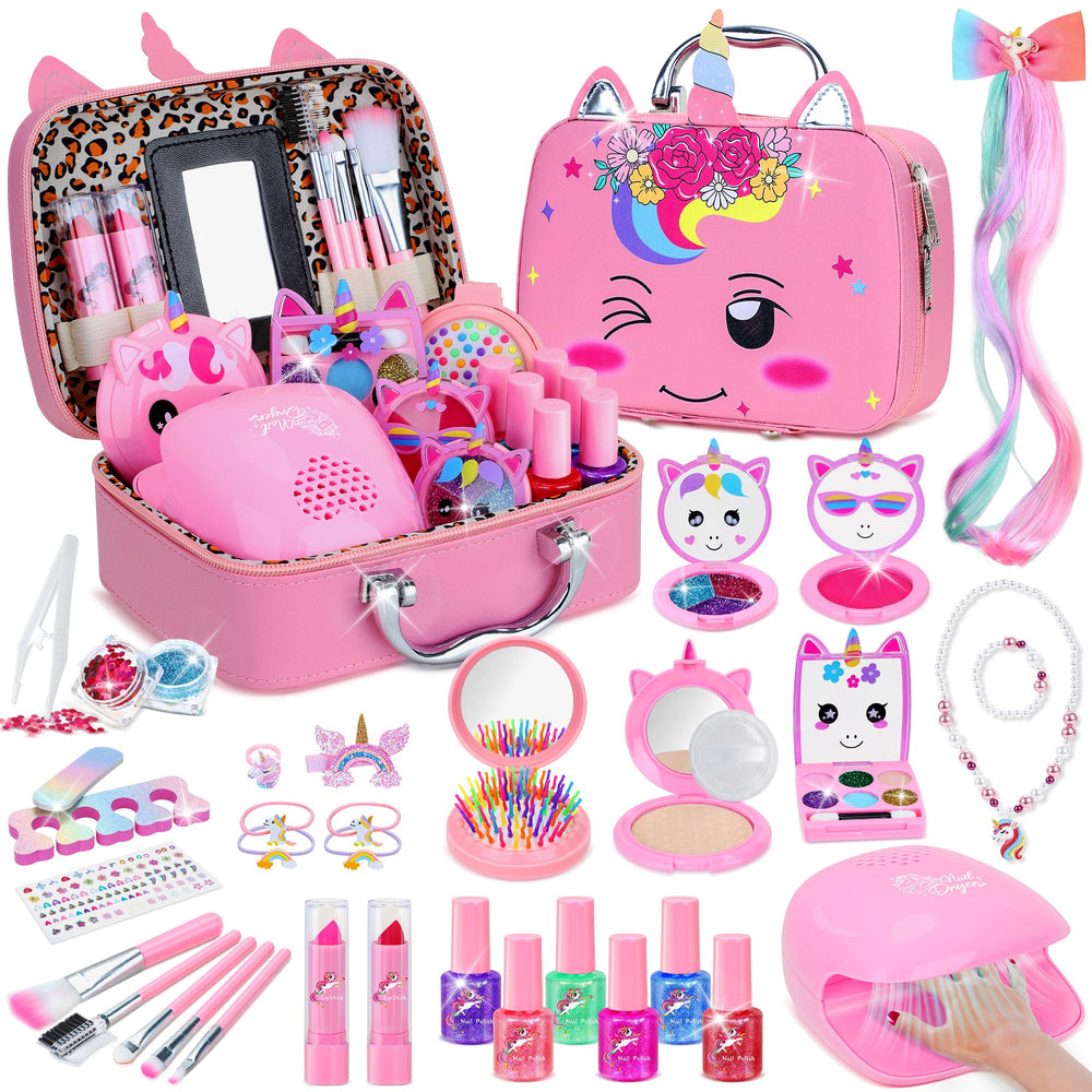 PERRYHOME Kids Makeup Kit Unicorn Palette for creative play and colorful storytelling