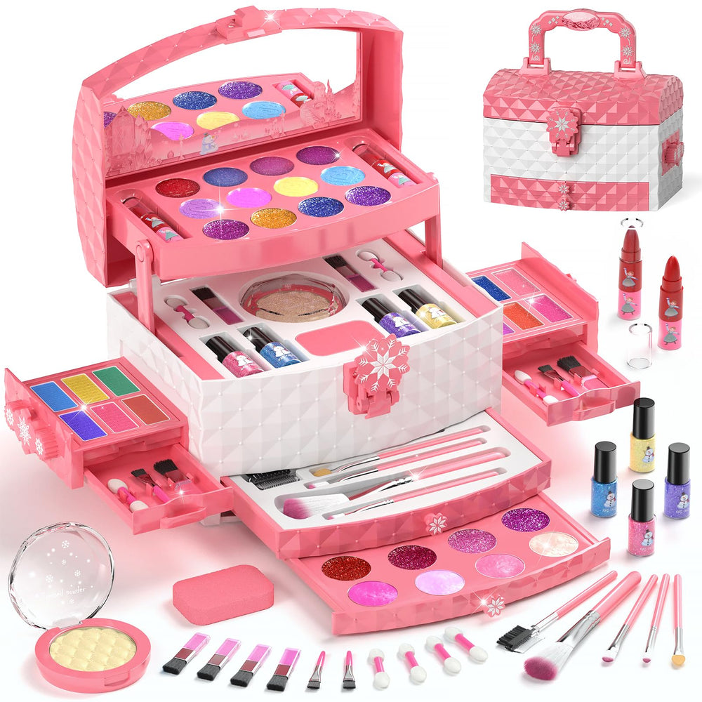 PERRYHOME kids makeup set box with Frozen theme for imaginative play