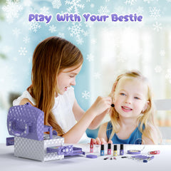 PERRYHOME Washable non-toxic makeup collection keeps playtime safe and easy to clean.