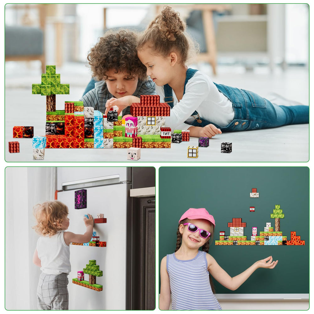 Petenjoy Magnetic Blocks characters add role-play and narrative possibilities.