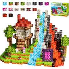 Petenjoy Magnetic Blocks forest scene for imaginative play and creative building.