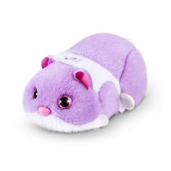 Pets Alive Hamstermania Purple running action sparks exploration.