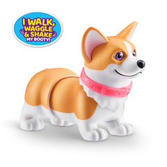 Pets Alive Booty Shakin' Pups booty shake feature promotes lively, imaginative play.