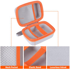 Peyyargo storage case exterior nylon and EVA offer durable splash protection