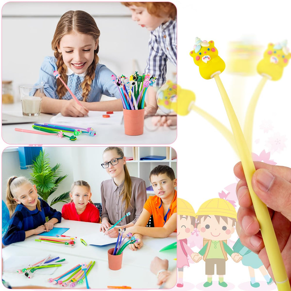 PGPBW fruit-pattern squishy pen brings cheerful color to worksheets
