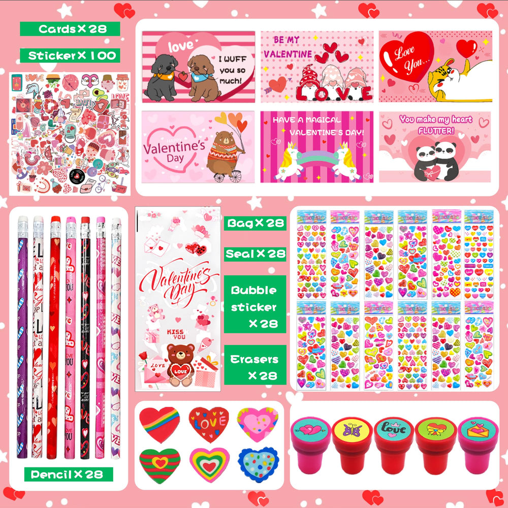Phaorui Valentines erasers add fun to gift bags and school exchanges.