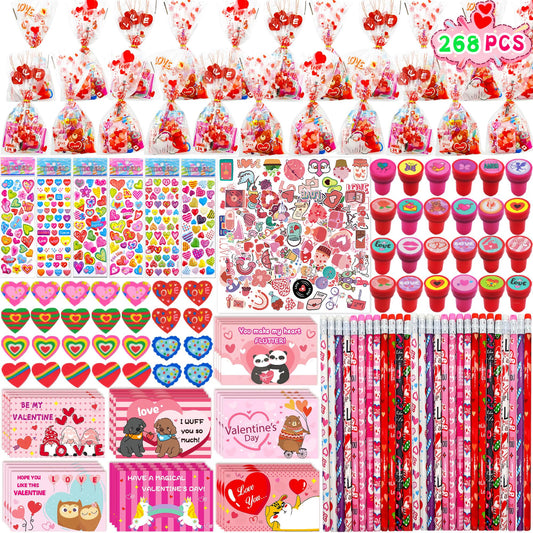 Phaorui Valentines pencils for classroom exchanges and kids DIY gift bags.