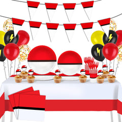 Phiemate cartoon birthday banner adds instant festive backdrop.
