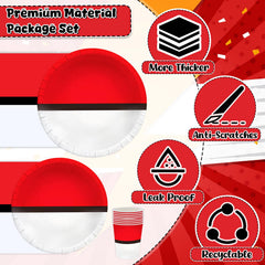 Phiemate cartoon birthday plates brighten tables and simplify serving.