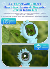Eight LED lights provide bright, even illumination for clear samples.