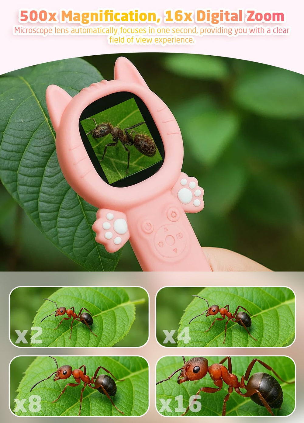 PHNIXGAM camera captures 2MP photos and 1080p video.
