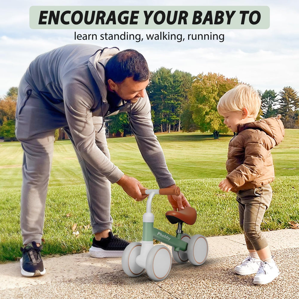 Phobby Baby Balance Bike non-slip handle improves grip and control.