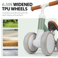Phobby Baby Balance Bike silent wheels for smooth indoor use.