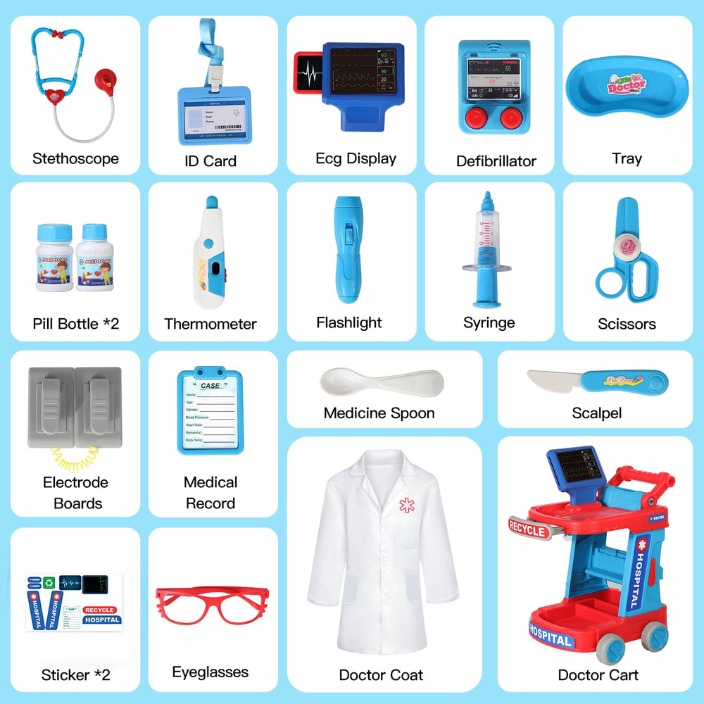 Phobby Doctor Cart Tray keeps tools organized during play.