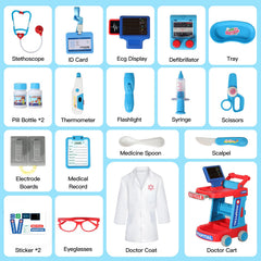 Phobby Doctor Cart Tray keeps tools organized during play.