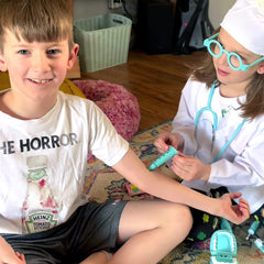 Phobby syringe offers a safe, pressable action for playtime injections