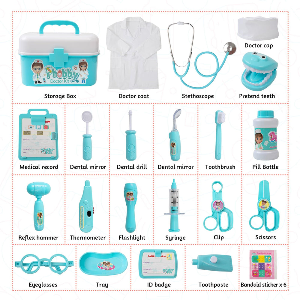 Phobby portable storage case with handle keeps toys organized on the go