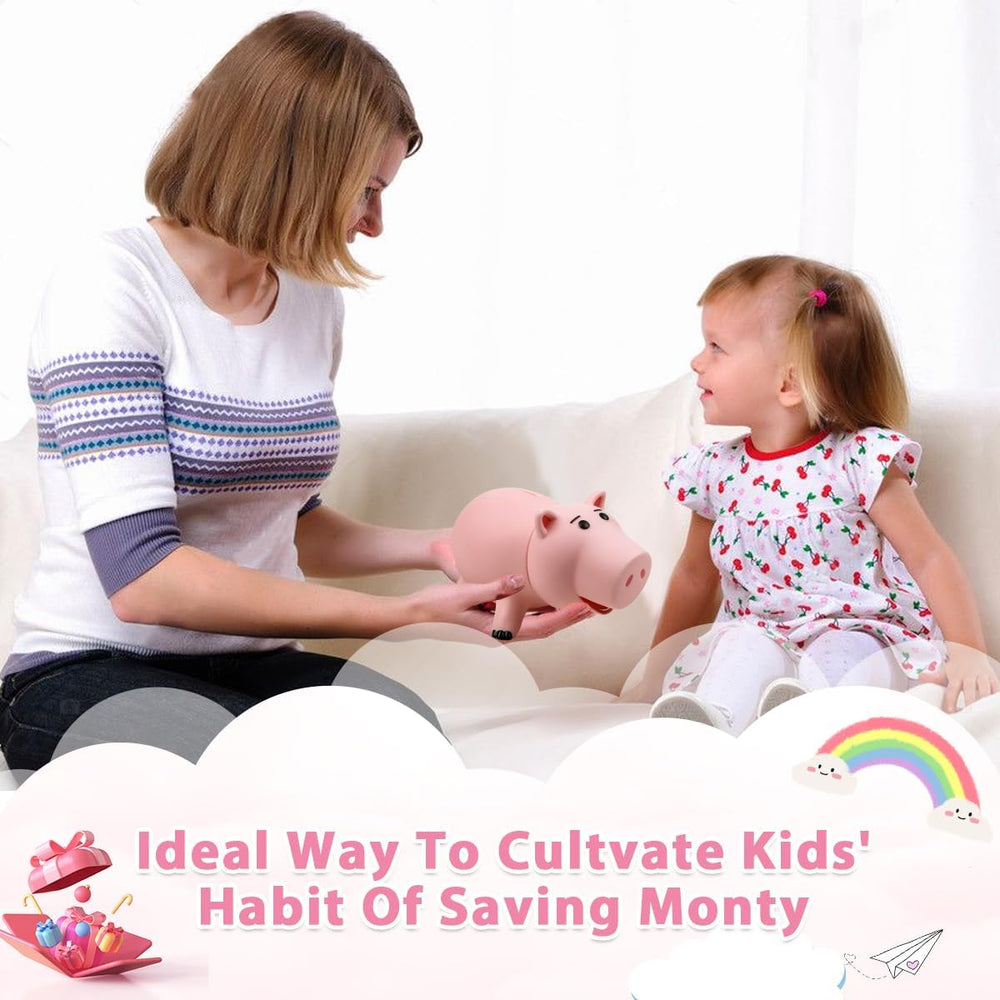 PHOCAS Hamm piggy bank head removal lid design for easy access