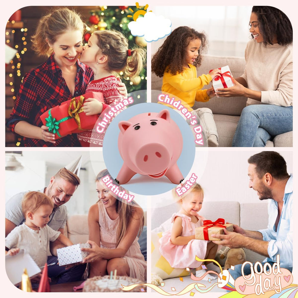 PHOCAS Hamm kid friendly piggy bank ideal for desks