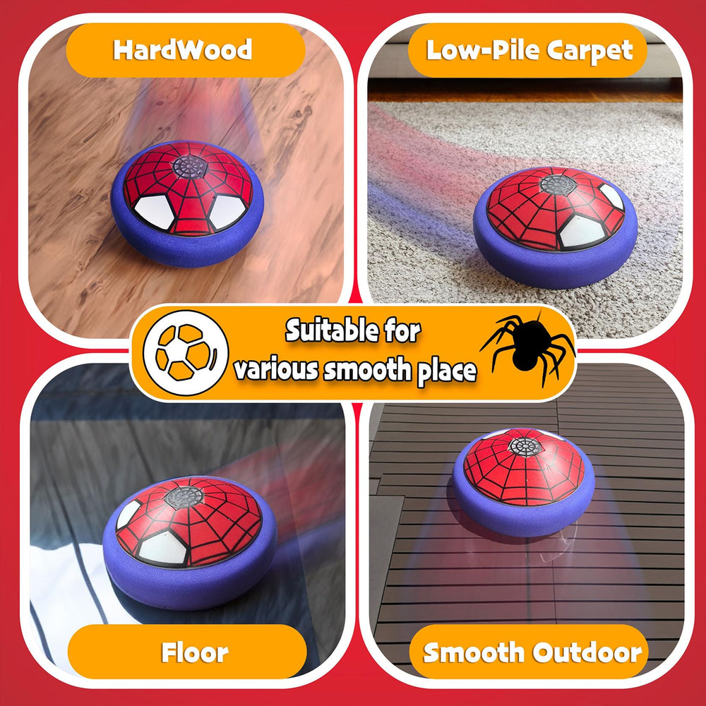 PHOSEA Hover Soccer Ball with soft foam bumper protects walls during play.