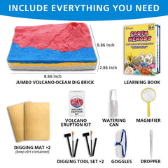 PIBEX safety goggles and protective mat ensure safe, focused earth science exploration