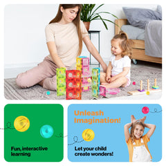 PicassoTiles compact travel size supports road trips and classroom demos