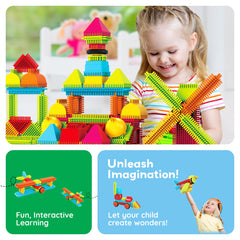PicassoTiles Hedgehog blocks ideal for group play and collaborative creations.