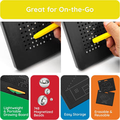 PicassoTiles magnetic learning tool supporting early geometry and memory skills.