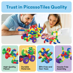 PicassoTiles PTT136 architectural structures promoting spatial thinking