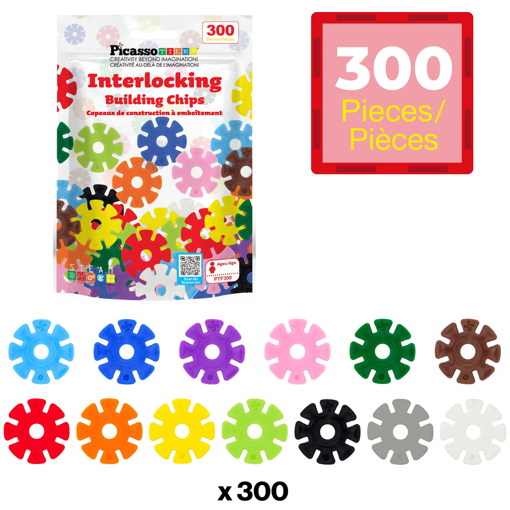 PicassoTiles 12-color set offers vibrant building options for open-ended projects.