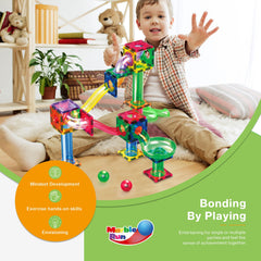 PicassoTiles 200pc kid-friendly path build supports motor coordination