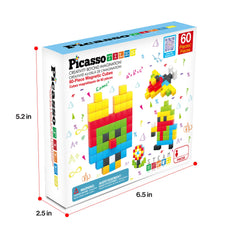 PicassoTiles sensory play emphasizes tactile exploration and calm focus during constructive activity.