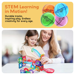 PicassoTiles magnet tiles teach basic geometry through hands-on construction.