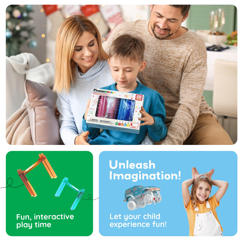 PicassoTiles BPA-free ABS plastic ensures safe, durable play.