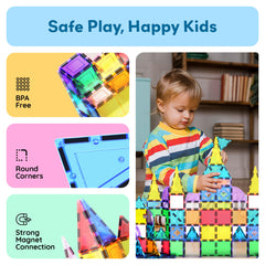 PicassoTiles BPA-free ABS materials ensure safe play.