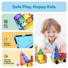 PicassoTiles BPA-free materials offer safe play experiences.
