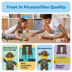 PicassoTiles BPA-free materials—non-toxic components for worry-free creative sessions.