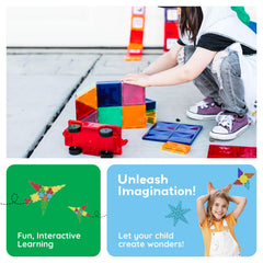 PicassoTiles BPA-free and non-toxic tiles promoting worry-free creative play