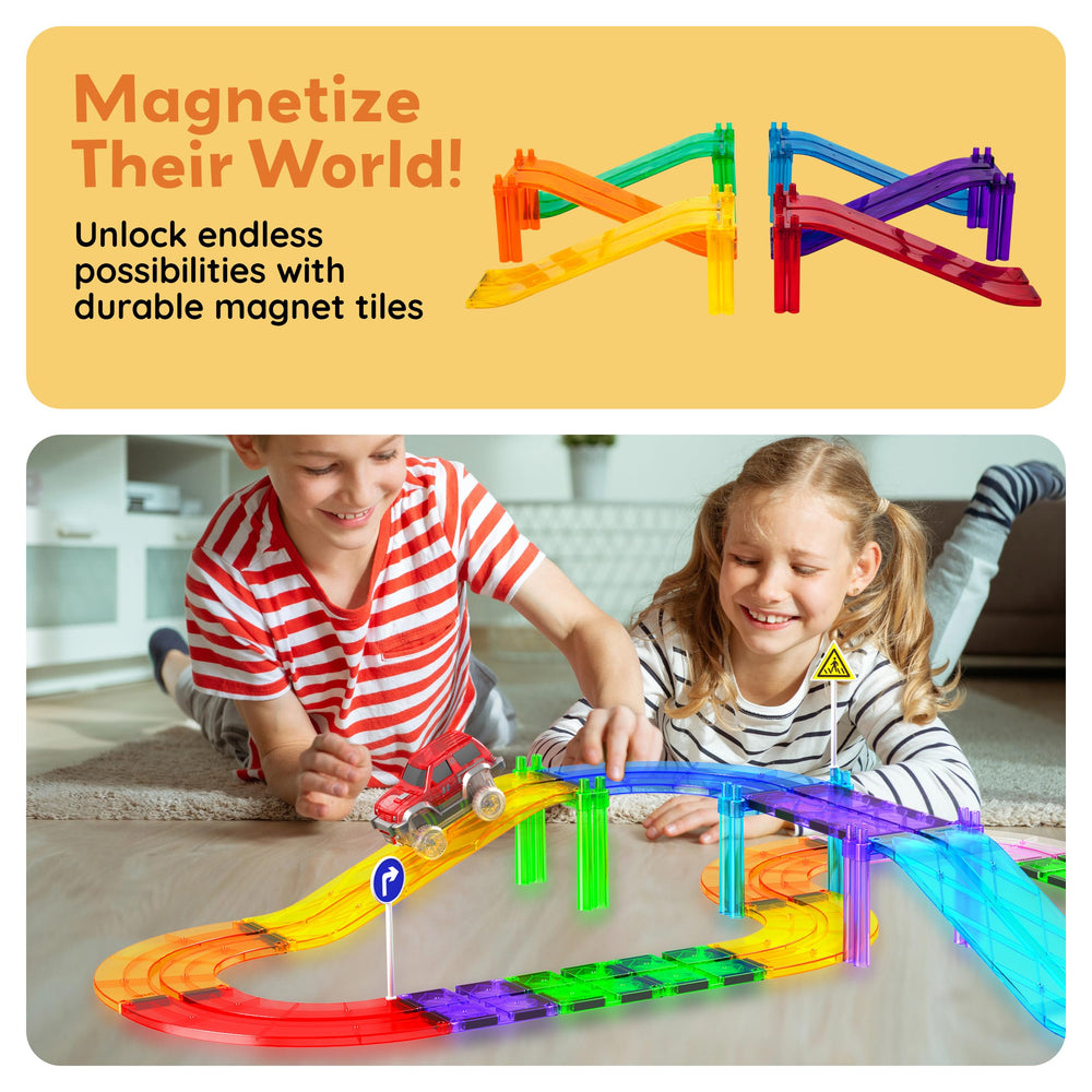 Classroom activity with PicassoTiles highlighting collaborative construction and teamwork.