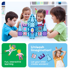 PicassoTiles clip-on accessories expand building options for designs.