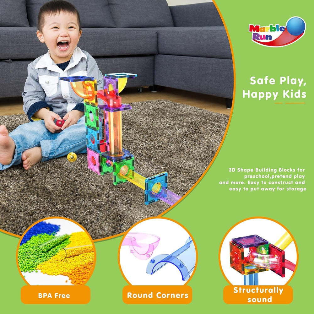 PicassoTiles colorful tiles close-up highlight BPA-free, non-toxic construction for safe play.