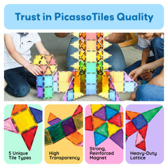 PicassoTiles colossal structures build inspiring larger designs and architectural thinking.