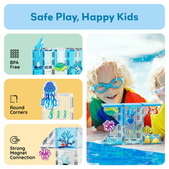 PicassoTiles crab figure to spark imaginative oceanscape stories