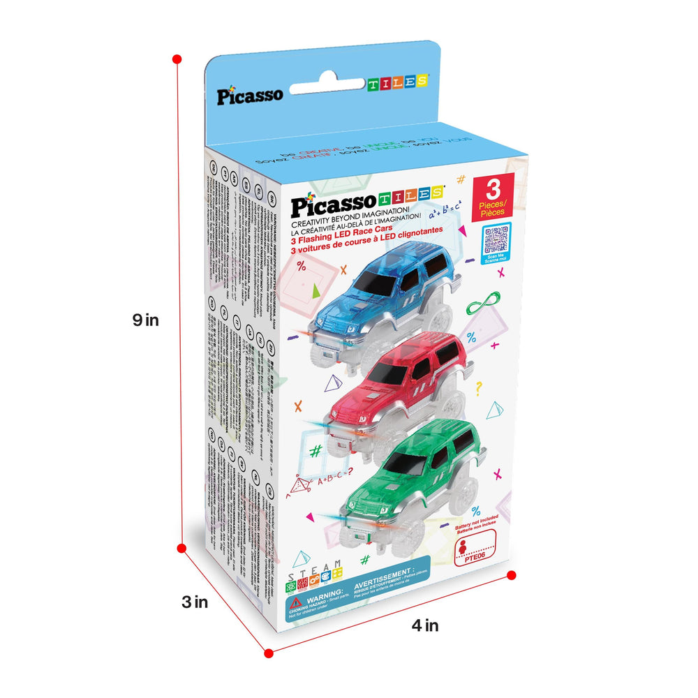 PicassoTiles detailed car designs boost storytelling and role play