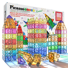 PicassoTiles diamond set pieces enable limitless creative building and STEM exploration
