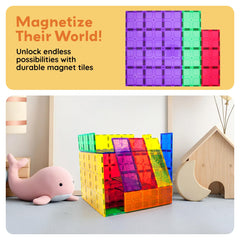 PicassoTiles easy storage after lively building sessions.