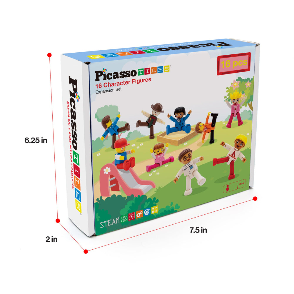 PicassoTiles educational figures nurture early language and social skills.