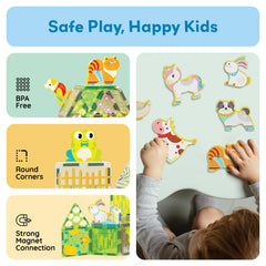PicassoTiles farm dog encourages storytelling and hand-eye coordination